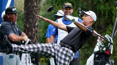 Ian Poulter wins race against the clock to finish opening round at Sawgrass