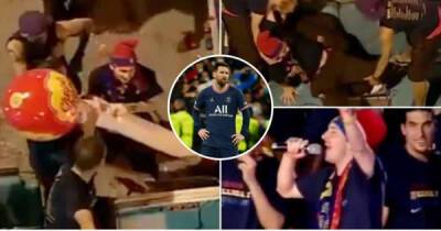 Footage of Lionel Messi's wild treble celebrations makes fresh UCL heartbreak even harder to see