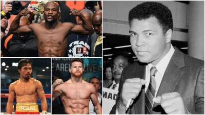 Mike Tyson - Floyd Mayweather - Conor Macgregor - Canelo Alvarez - Oscar De-La-Hoya - Manny Pacquiao - Muhammad Ali - Jack Dempsey - Saul Alvarez - Mayweather, Ali, Tyson, Canelo, Pacquiao: Boxing's biggest PPV stars - givemesport.com