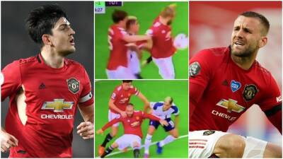 Anthony Martial - Bruno Fernandes - Harry Maguire - Luke Shaw - Man Utd v Spurs: Harry Maguire hauling down Luke Shaw in 2020 is still bizarre - givemesport.com - Manchester