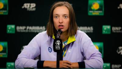 'We have a way to help people' - Iga Swiatek on showing Ukraine support at Indian Wells and activism through tennis