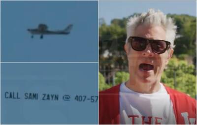 Logan Paul - Sami Zayn - WWE WrestleMania 38: Johnny Knoxville flies plane over LA showing Sami Zayn's phone number - givemesport.com - Los Angeles -  Los Angeles