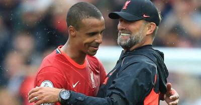 'We celebrated like the Carabao Cup!' - Liverpool boss Klopp hails Premier League player of the month Matip