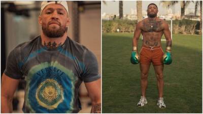 Conor Macgregor - Dustin Poirier - John Kavanagh - Conor McGregor body transformation: Coach reveals truth behind muscle gain - givemesport.com