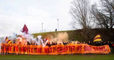 Motherwell fans deploy flares and smoke bombs at training ground as players sent passionate Scottish Cup message