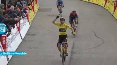Hugo Houle - Adam Yates - Simon Yates - Resumen, resultados y clasificación de París - Niza: etapa 7 | Niza - Col de Turini, La Bollène Vésubie - en.as.com - Israel - Victoria