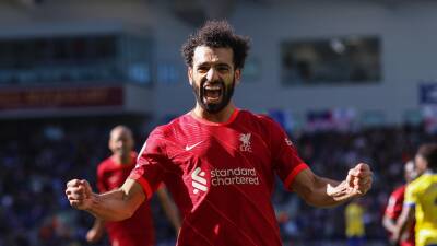 Mohamed Salah hits 20th league goal of campaign as Liverpool keep pressure on Manchester City with Brighton win