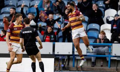 Huddersfield’s Ricky Leutele hits hat-trick to seal thriller against Castleford