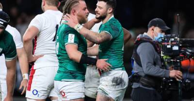 Ireland claim bonus-point win over 14-man England