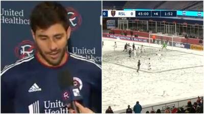 Carles Gil: MLS MVP in epic rant after New England forced to play in heavy snow - givemesport.com - county Salt Lake