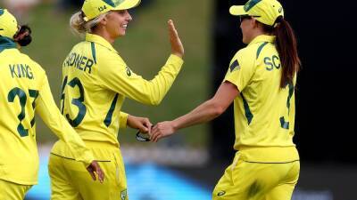 Tahlia Macgrath - Ashleigh Gardner - ICC Women's World Cup Points Table: Australia Leapfrog India At The Top After Thrashing New Zealand - sports.ndtv.com - Australia - South Africa - New Zealand - India - county Brown - Bangladesh - Pakistan - county Hamilton -  Wellington - county Perry - county Park