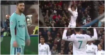 Ronaldo and Messi's reactions to Champions League crisis moments compared in 2020 video