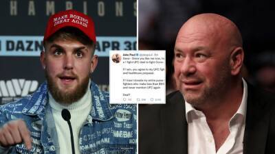 Jake Paul - Dana White - Tyron Woodley - Conor Macgregor - Nate Robinson - Jake Paul tables new high-stakes Conor McGregor offer to Dana White - givemesport.com