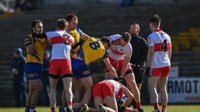 Hyde Park - Derry Gaa - Shane Macguigan - Roscommon and Derry draw as 18 cards are shown - rte.ie