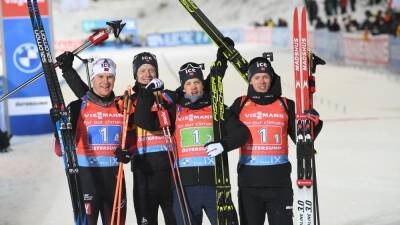 Norway take double success in Biathlon relays to edge out Sweden and France in Otepaeae