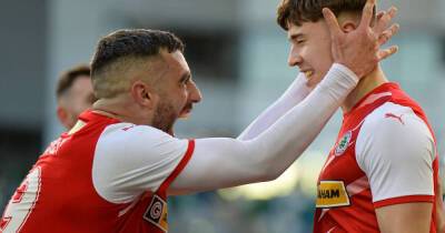 Paul O’Neill and Joe Gormley double joy in Cliftonville’s League Cup final glory