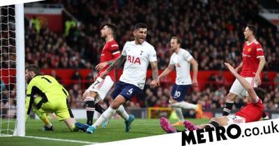 Tottenham star slammed for what he did to Man Utd star Harry Maguire after scoring own goal