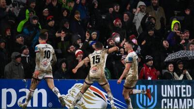 Michael Lowry - Robert Baloucoune - Nathan Doak - Ross Byrne - Leinster Rugby - Ulster do the double over Leinster with nail-biting win - rte.ie - Ireland -  Belfast