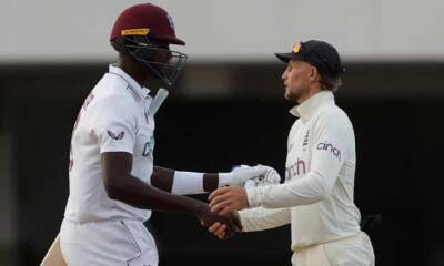 West Indies dig in to force draw with England in first Test