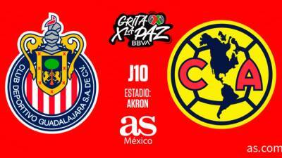 Chivas - América en vivo: Liga MX, Clásico Nacional en directo - AS México - en.as.com -  Santiago