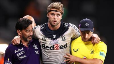 Melbourne Storm eye up replacements after losing Christian Welch in brutal NRL opener - abc.net.au - Jordan - county Christian - county Smith