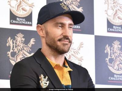 "No Cricketer In World Will Try To Fill...": Faf Du Plessis On Royal Challengers Bangalore Great