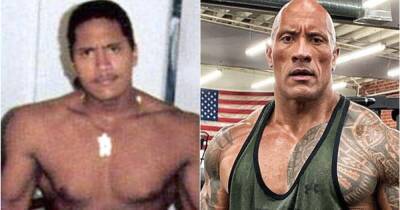 Dwayne Johnson - Roman Reigns - The Rock: Dwayne Johnson's body transformation from teenage years to now is incredible - givemesport.com