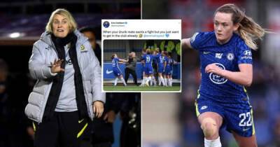 Vivianne Miedema - Emma Hayes - Sam Kerr - Erin Cuthbert - Chelsea boss Emma Hayes responds to Erin Cuthbert’s hilarious ‘drunk’ tweet - msn.com - Scotland - Australia