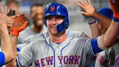 Pete Alonso - New York Mets first baseman Pete Alonso feels 'blessed' after car flipped over 3 times in crash - espn.com - Florida - New York -  New York