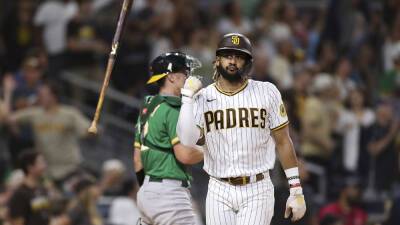Padres' Fernando Tatis has broken wrist, could miss up to 3 months, GM says