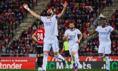 Benzema scores two for Real Madrid but goes off with injury in win over Mallorca