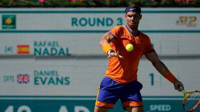 Rafael Nadal beats Britain’s Dan Evans to reach the last 16 at Indian Wells