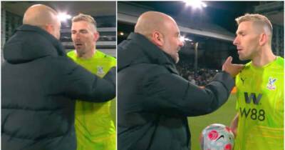 Jurgen Klopp - Vicente Guaita - Pep Guardiola had a funny way of 'congratulating' Crystal Palace's Vicente Guaita at full-time - msn.com - Manchester