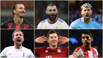 Benzema, Lewandowski, Kane, Suarez, Aguero, Zlatan: Who has the best career stats?