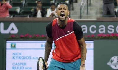 Rafael Nadal - Dan Evans - Nick Kyrgios - Jannik Sinner - Casper Ruud - ‘I hear no talking now’: Nick Kyrgios sledges beaten Indian Wells rival Ruud - theguardian.com - Italy - Australia - Norway - India -  Rome - county Evans