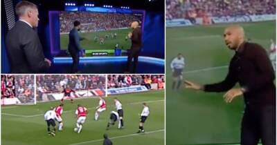 Thierry Henry - Jamie Carragher - Micah Richards - Robert Pires - Thierry Henry vs Jamie Carragher: Arsenal legend analyses wonder goal vs Liverpool - givemesport.com - Liverpool
