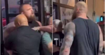 Hafthor Bjornsson admits he and Eddie Hall SPAT at each other during heated clash