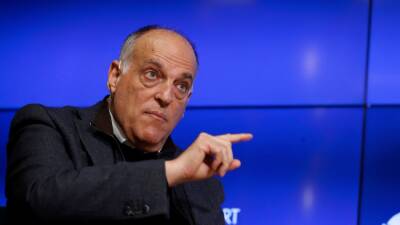 Javier Tebas - Tebas ofrece a Brasil el modelo de negocio de LaLiga - en.as.com -  Sao Paulo