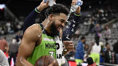 T-wolves celebrate Karl-Anthony Towns, team scoring record