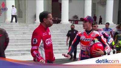 Marc Marquez - Joko Widodo - Motogp Mandalika - Alasan Presiden Jokowi Tak Ikut Konvoi Rider MotoGP - sport.detik.com - Indonesia -  Jakarta