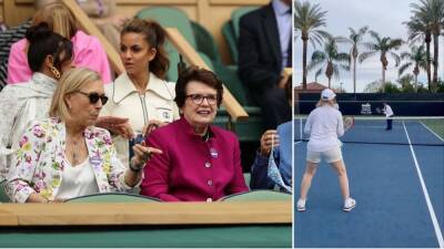 Martina Navratilova - Billie Jean - Indian Wells: Billie Jean King rallies with old foe Martina Navratilova - givemesport.com - India