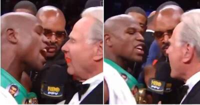 Floyd Mayweather's heated interview with Larry Merchant remains one of boxing's craziest moments