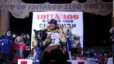 Brent Sass: Nordic skier-turned-musher wins 50th running of Alaska's Iditarod race