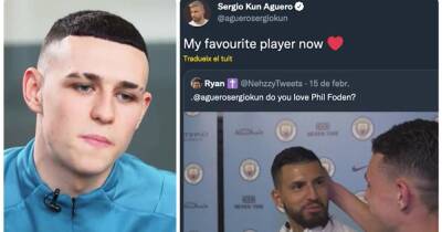 Phil Foden responds to Sergio Aguero's 'favourite Man City player' comment