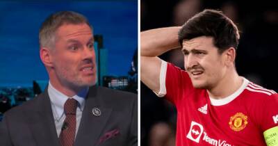Jamie Carragher sends warning to Harry Maguire over Manchester United future