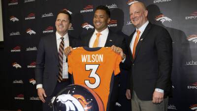 John Schneider - Russell Wilson - Deshaun Watson - David Zalubowski - Nathaniel Hackett - Old news becomes official as NFL free agency period begins - foxnews.com - Washington - county Cleveland - county Jones -  Seattle - county Harris -  Jacksonville -  Houston - county Russell - state Colorado - county Cooper - county Carson - county Shelby