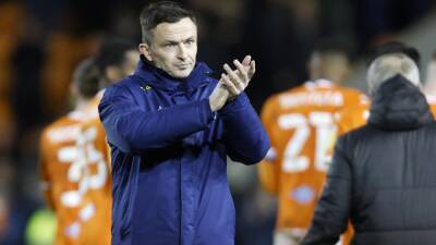 Sheffield United - Paul Heckingbottom - Neil Critchley - Oliver Norwood - Championship - Paul Heckingbottom frustrated by late offside call as Blades held at Blackpool - bt.com - Blackpool