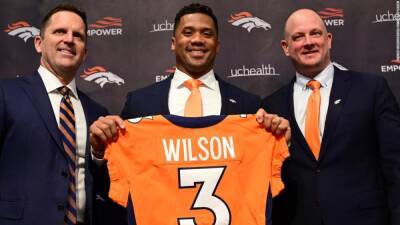 Russell Wilson - Nathaniel Hackett - Russell Wilson says trade to Broncos was 'mutual,' came to Denver to win 'three to four more Super Bowls' - edition.cnn.com -  Seattle - county Harris - county Shelby