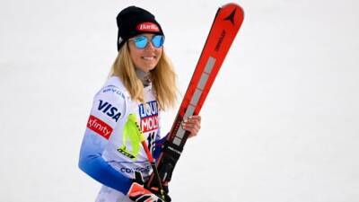 Mikaela Shiffrin wins overall World Cup title, places 2nd in super-G