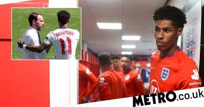 Trent Alexander - Marcus Rashford - Tammy Abraham - Jack Grealish - Harry Maguire - Luke Shaw - Jude Bellingham - Harry Kane - Reece James - Gareth Southgate - Tyrone Mings - Conor Gallagher - Aaron Ramsdale - Phil Foden - Conor Coady - Marc Guehi - Gareth Southgate drops Marcus Rashford from England squad and calls up four Arsenal stars - metro.co.uk - Manchester - Qatar - Switzerland -  Chelsea - Jordan - Ivory Coast - county Southampton